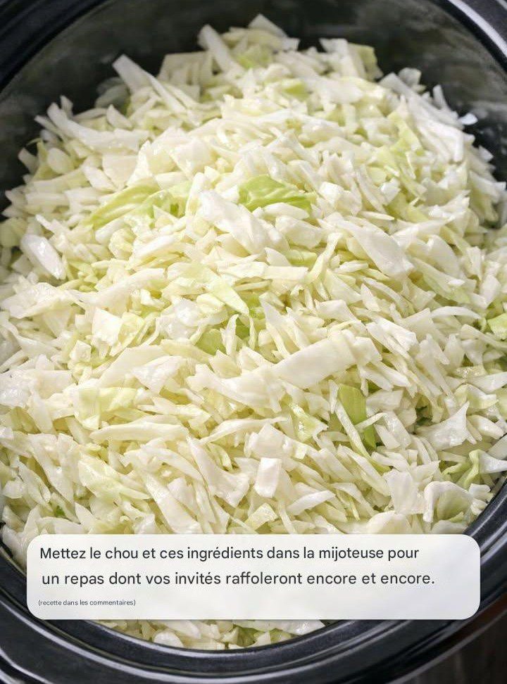 Mettez le chou et ces ingrédients dans la mijoteuse pour obtenir un repas dont vos invités raffoleront.
