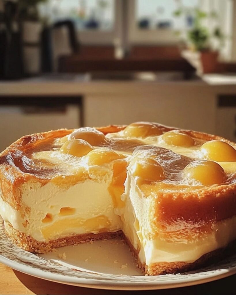Gâteau crémeux avec 3 yaourts et 2 œufs