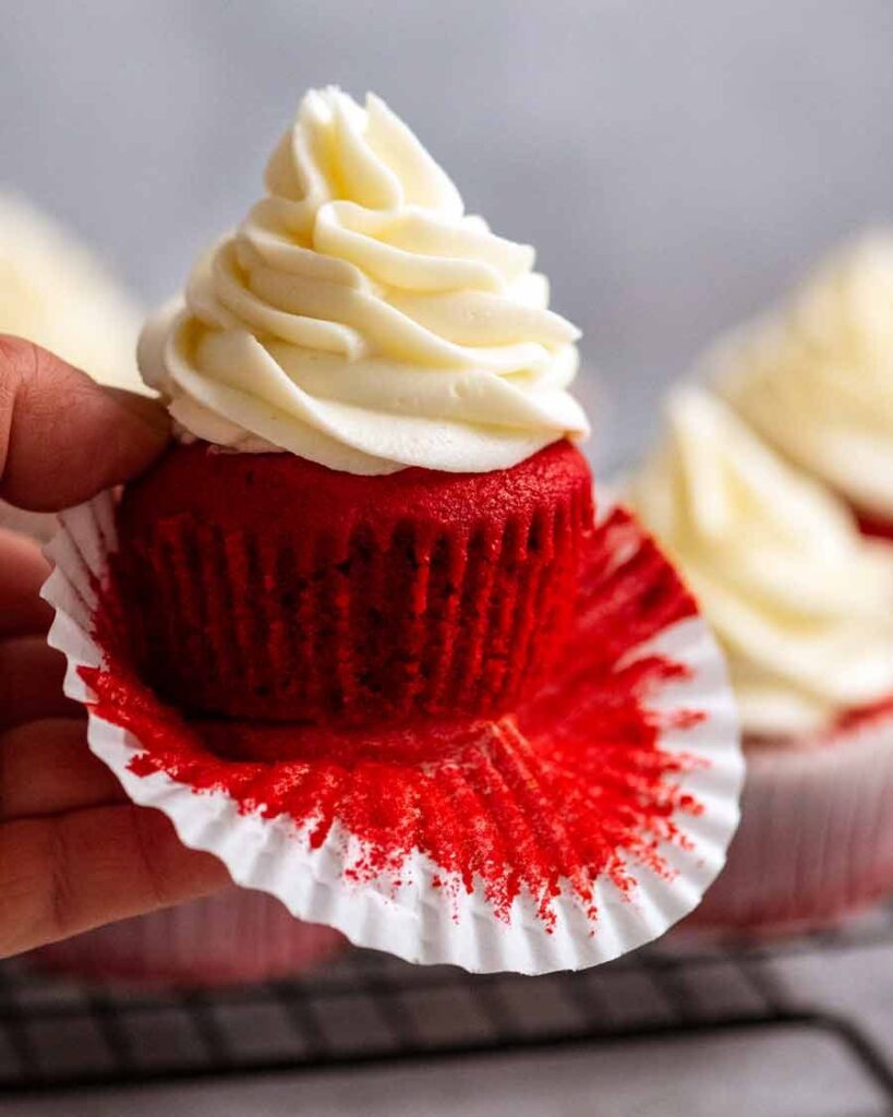 Red Velvet Cupcakes with Cream Cheese Frosting