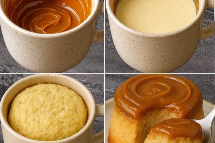 Pouding au pain en 2 minutes : recette rapide sans four dans une tasse