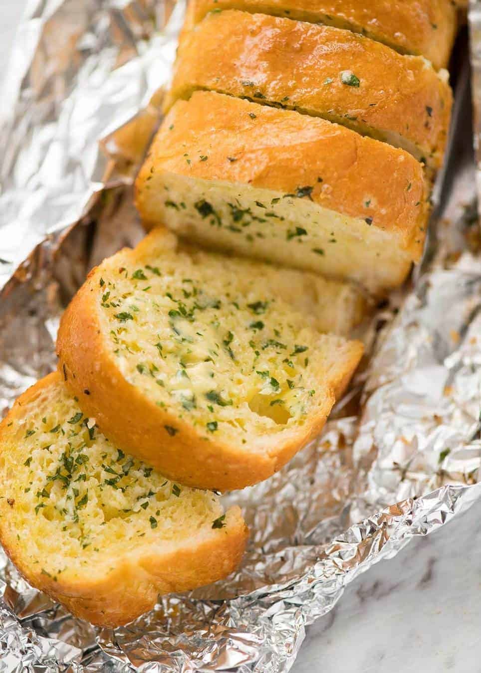 Better than Pizza Hut! For a truly religious Garlic Bread experience, skip the artisan bread and use a basic French stick. And no skimping on butter! recipetineats.com