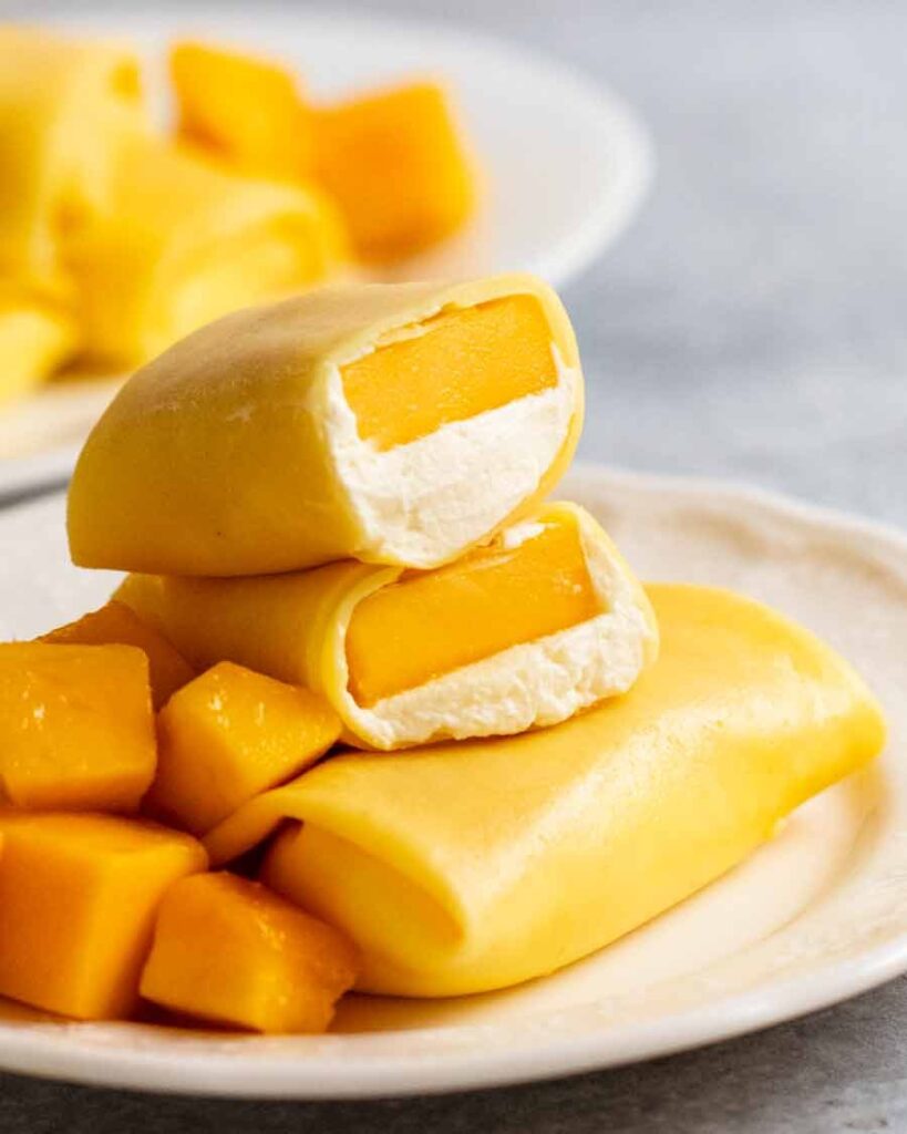 Mango pancakes